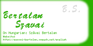 bertalan szavai business card